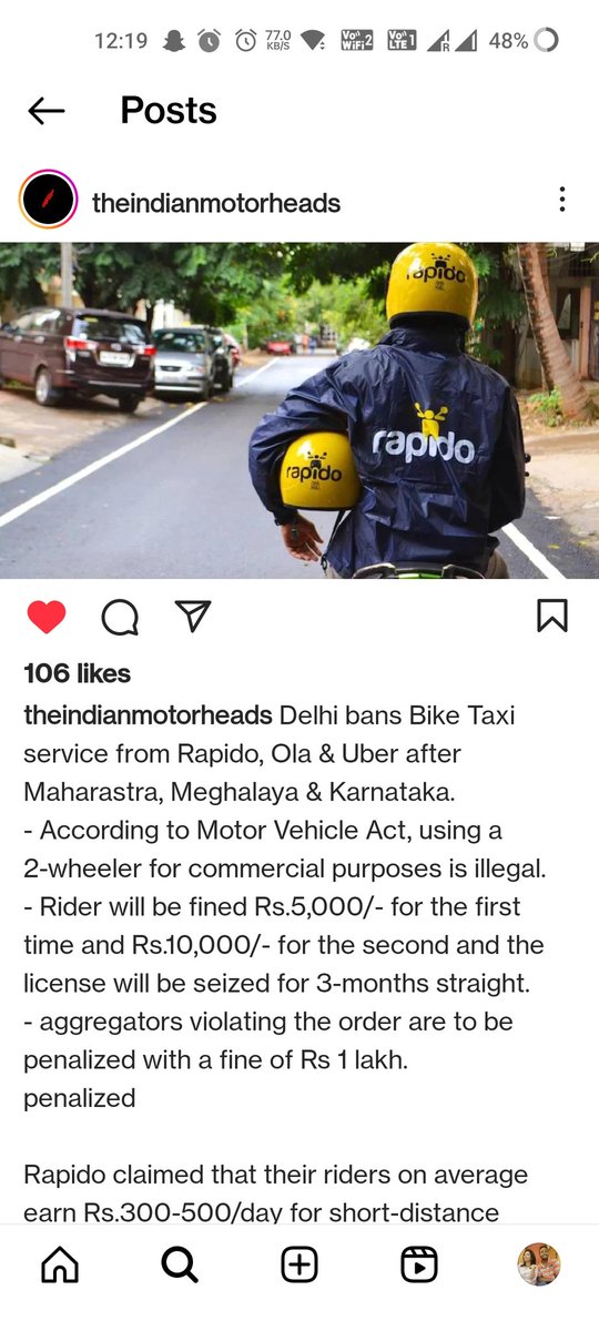 harsh17_08's tweet photo. If such is the case that according to motor vehicle act then how come the government can issue yellow number plates to two wheeler for rent out purposes in states. States like Goa, Uttrakhand, Himachal Pradesh, Chandigarh etc.? Isn't it a commercial use as well ? #indiagovernment https://t.co/zce2hdgO6B