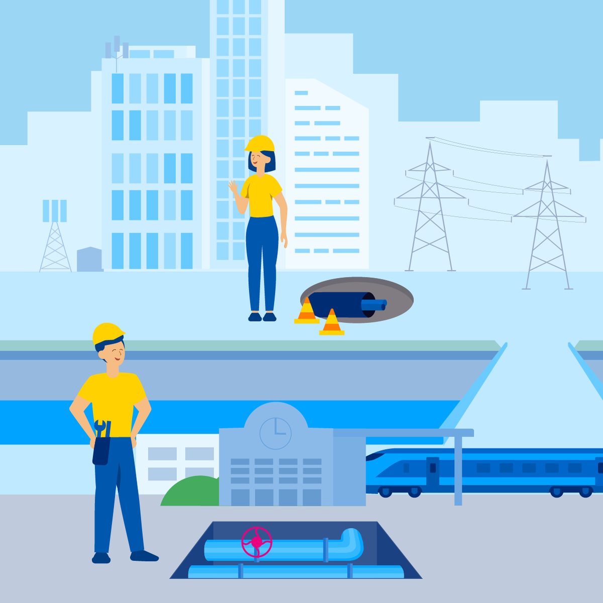 TraficomFinland's tweet photo. Ensin viemärityöt, sitten sähköjen vetäminen ja vielä valokuidun kaivaminen siihen päälle. Ärsyttäähän se, kun koko ajan myllerretään. Siksi edistämme yhteisrakentamista, jotta kaikki saataisiin kerralla kuntoon. Kurkkaa lisää aiheesta:
https://t.co/bcELQa35eZ 

#100tekoaSuomelle https://t.co/RvkV3yBv1u