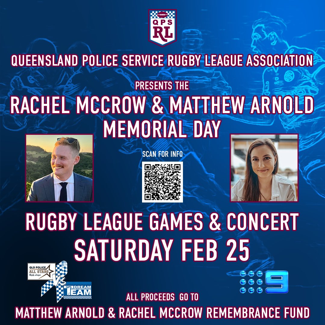 Andrew Lofthouse (@loftea) on Twitter photo Hope you can join us for a great afternoon of footy and music and fun, remembering and celebrating the lives of Rachel McCrow and Matthew Arnold. @9MelissaDownes <a href="/kinson88/">Michael Atkinson</a> <a href="/Jonathan_Uptin/">Jonathan Uptin</a> <a href="/AdamJackson_9/">Adam Jackson</a> <a href="/9NewsQueensland/">9News Queensland</a> <a href="/QldPolice/">Queensland Police</a> Hope you can join us for a great afternoon of footy and music and fun, remembering and celebrating the lives of Rachel McCrow and Matthew Arnold. @9MelissaDownes <a href="/kinson88/">Michael Atkinson</a> <a href="/Jonathan_Uptin/">Jonathan Uptin</a> <a href="/AdamJackson_9/">Adam Jackson</a> <a href="/9NewsQueensland/">9News Queensland</a> <a href="/QldPolice/">Queensland Police</a>