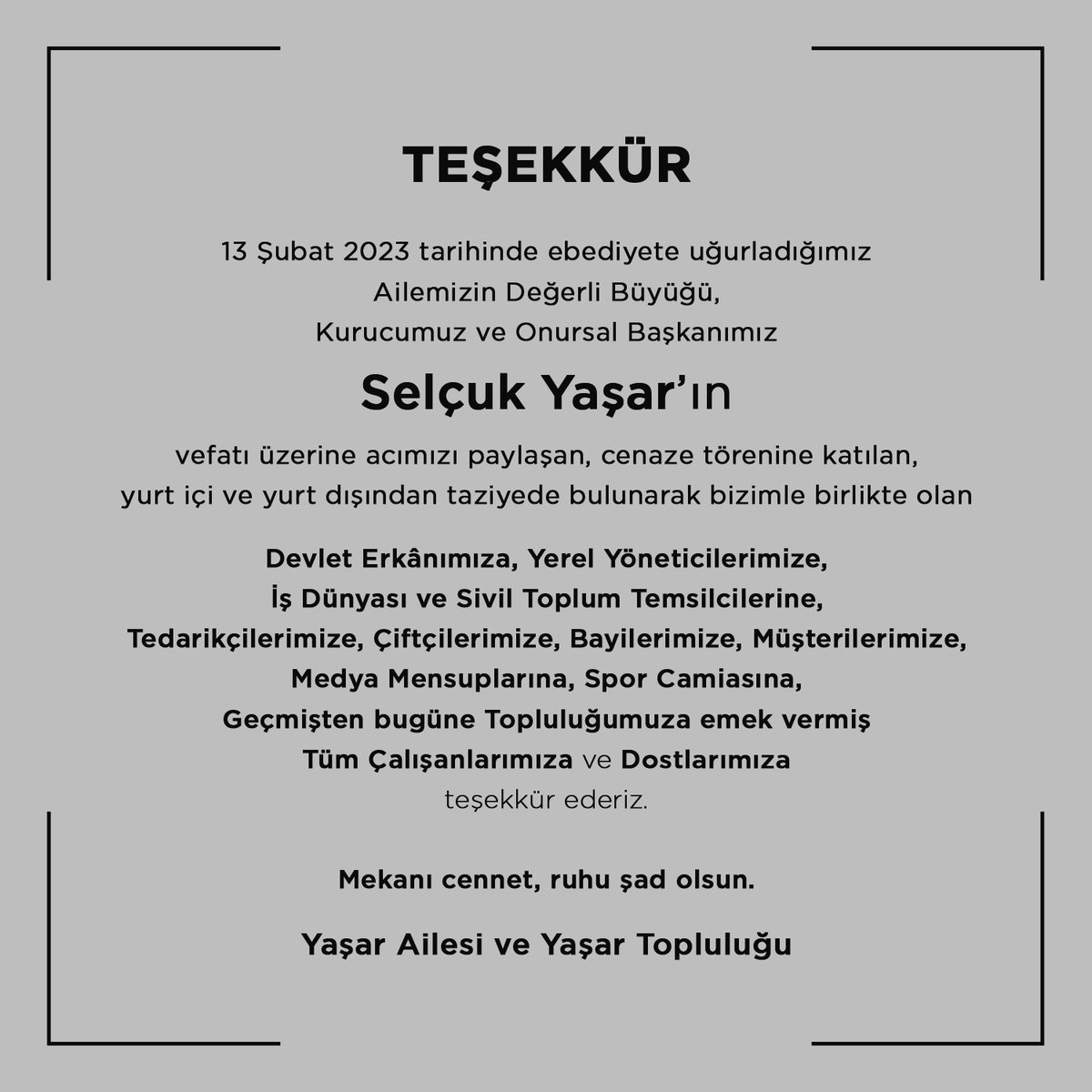 Yaşar Holding (@yasarholdingtr) on Twitter photo 2023-02-22 07:06:55