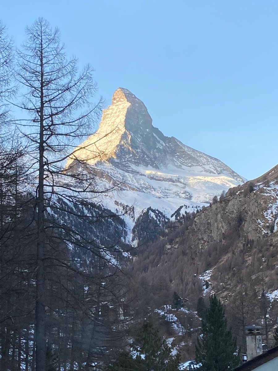 Wow! Quite the view to wake up to: Zermatt towards the Matterhorn. I’m in awe!