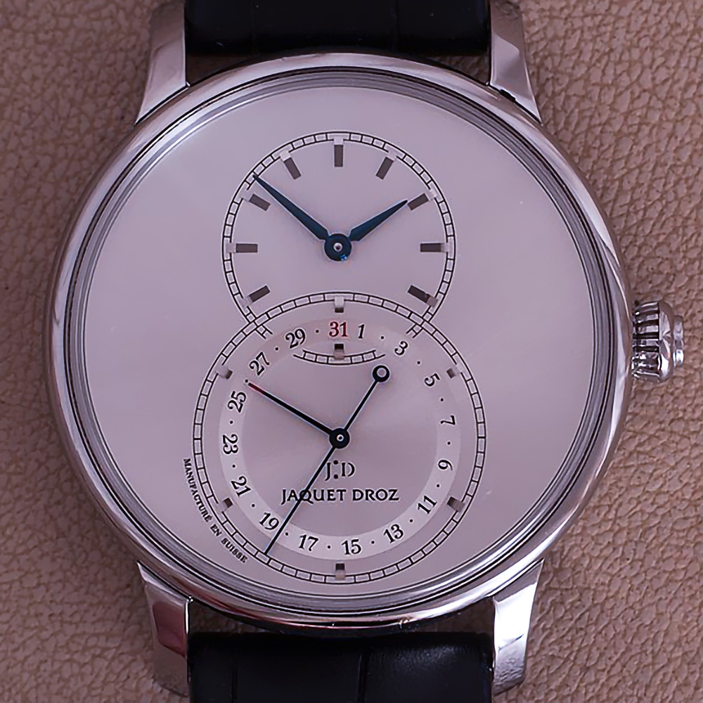 WorldtimerDiW's tweet photo. #JaquetDroz #GrandeSeconde Quantième Satin-brushed Gray #J007030247 (Retail:EUR 9700)
Lowest Price Guaranteed: US$7,600 In US Dollars.
#luxuryWatch #menfashionstyle #tudorWatch #zenithWatch #iwcWatches #chopardwatch #雅克德罗 #jaquetdrozwatch #jaquetdrozwatches #mensstyle #iwc https://t.co/houQYt4hWw