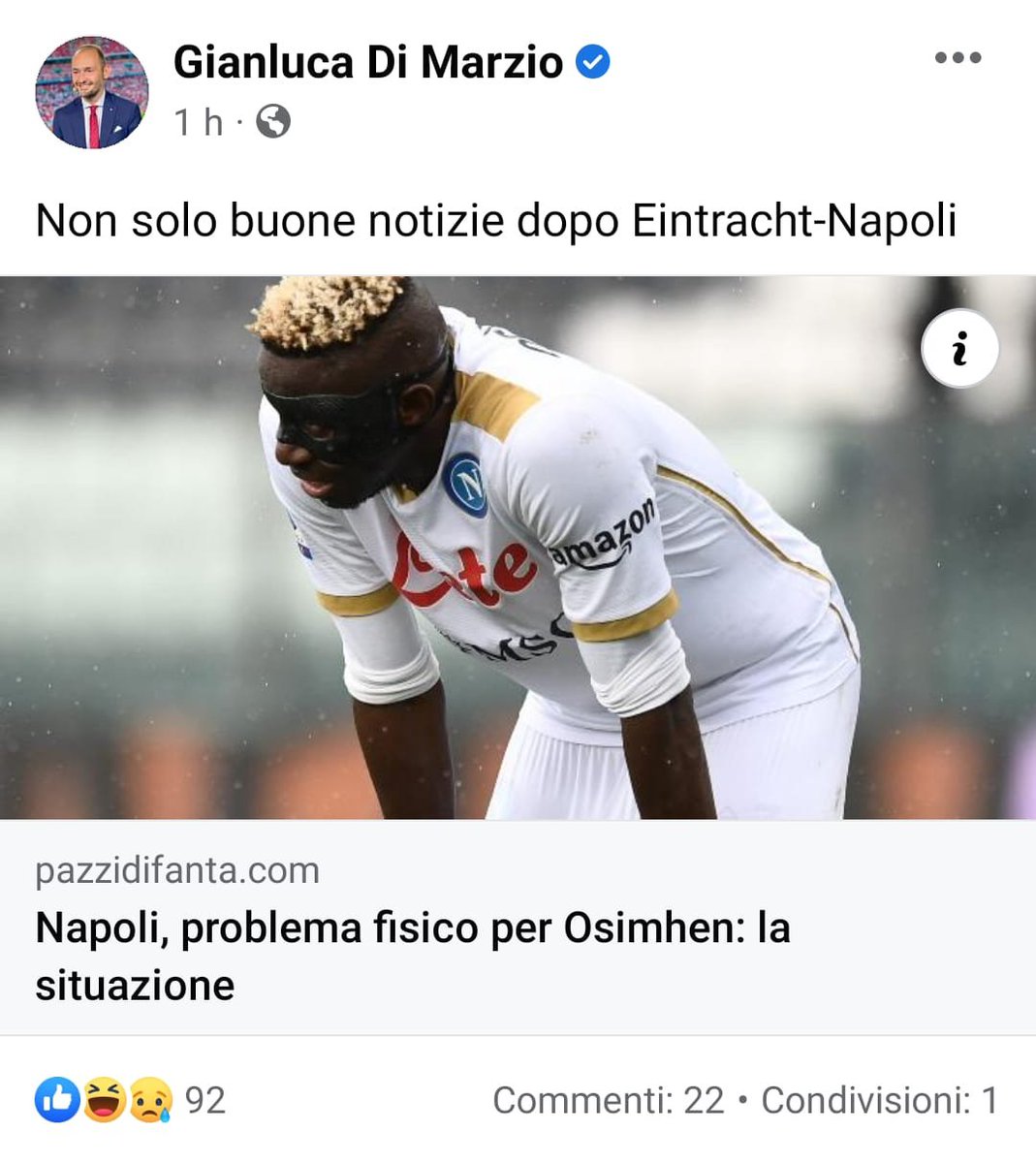 giovaib's tweet photo. Voglio dire una cosa molto seria.Capisco che il clic logora chi non ce l'ha, ma a tutto c'è un limite. Aprendo il pezzo si leggono le parole di #Spalletti. #Osimhen sta benissimo fino a prova contraria. Dovete solo vergognarvi. #EintrachtNapoli #ForzaNapoliSempre https://t.co/9gfVS266U5