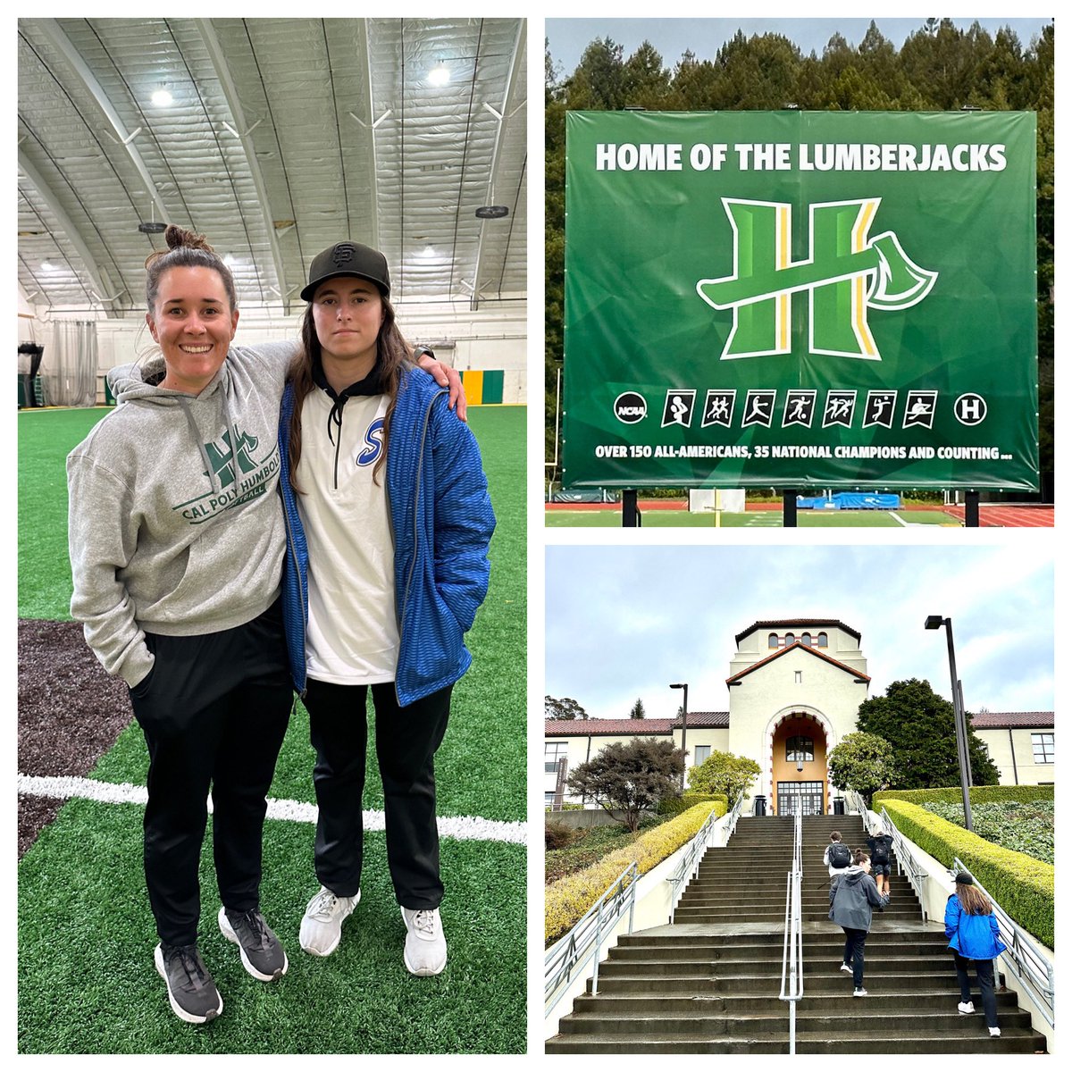 Thank you Coach Sarchett, Coach Fox, and <a href="/Humboldt_SB/">Cal Poly Humboldt Softball</a> for the unofficial visit and tour. Your campus and the area is beautiful! I’m looking forward to coming up to work out when my knee is fully healed! @SorcererB_E16U <a href="/RocklinSoftball/">Rocklin Thunder Softball</a>