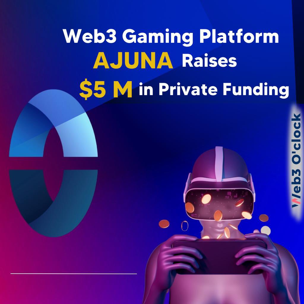 Web 3 gaming platform Ajuna Network raised $5 M in funding and envisions using the funds in the expansion.

.

.

.

#web3 #web3gaming #gamingcommunity #web3community #web3startups #cryptocommunity #decentralisedfinance #globalbusiness #gamingindustry