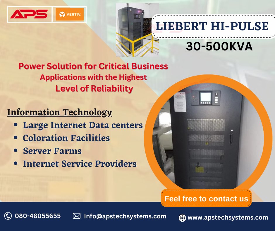 ApsTechSystems1's tweet photo. Liebert HIPULSE E 30kVA – 500kVA
More details please Call US:- 080-48055655 Email us :- info@apstechsystems.com
#apstechsystems #UPS #powerconversion #powersolutions #smartcabinet #customerservice #uninterruptiblepowersupply #industrialups https://t.co/cDSpOb1SwS