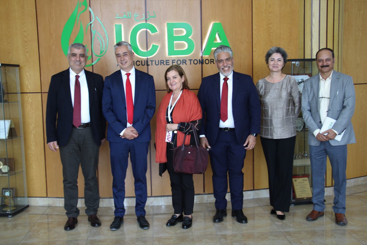 Ways to enhance cooperation in a variety of areas related to agricultural science and innovation were at the center of discussions during a meeting at ICBA’s head office on 21 February 2023 between the center’s senior management and