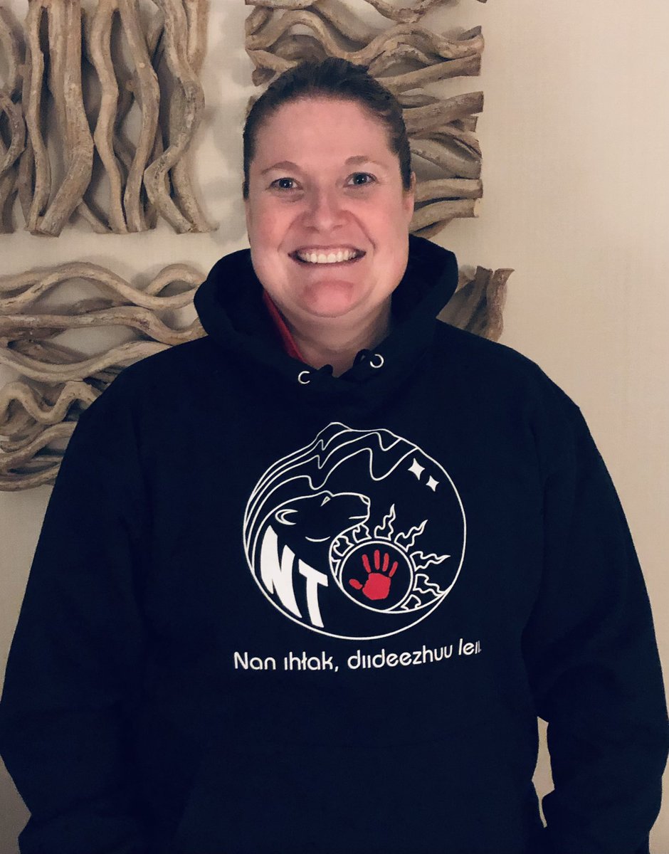 Proud to be wearing <a href="/TeamGalusha/">Team Galusha</a> hoodie this week at #stoh2023; honouring Indigenous People in the NWT and across Canada. You can order your own hoodie here: ca.dynastycurling.com/product/one-la…