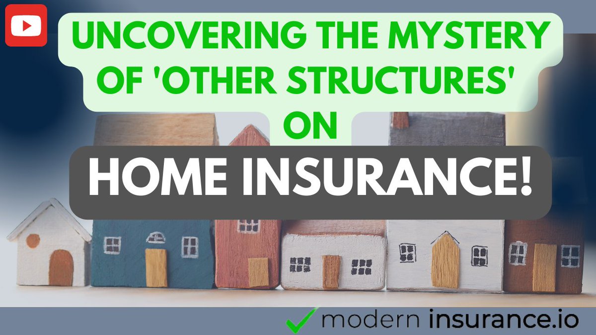 ModernIns_io's tweet image. Having trouble understanding what "other structures" means on your homeowner's insurance policy? We have the answers! Check out our helpful video to learn more about this important coverage.  WATCH VIDEO HERE: youtu.be/hC5jtG4dZ_Y
#homeinsurance101 #moderninsurance