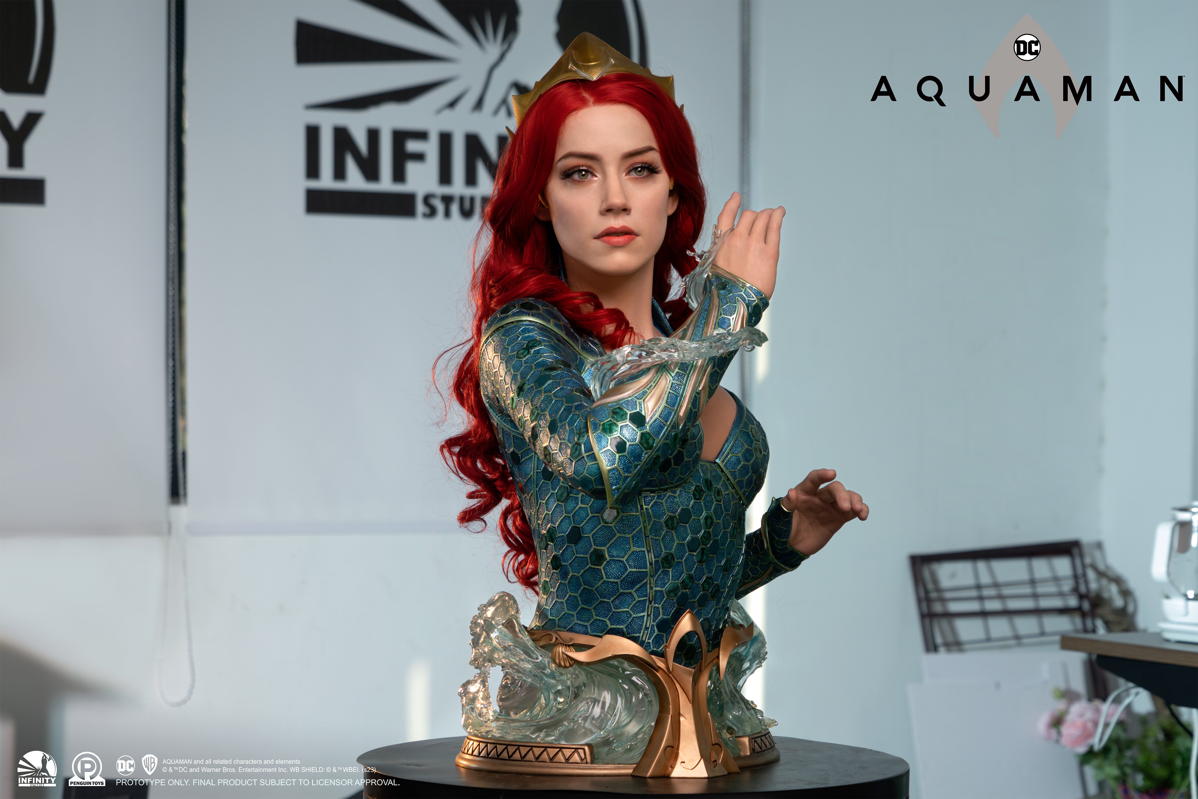 コミック・アニメ Aqua-Infinity Studio Mera Life Size Bust Aquaman: Mera 1:1 LIfe Size Bust - Spec Fiction Shop