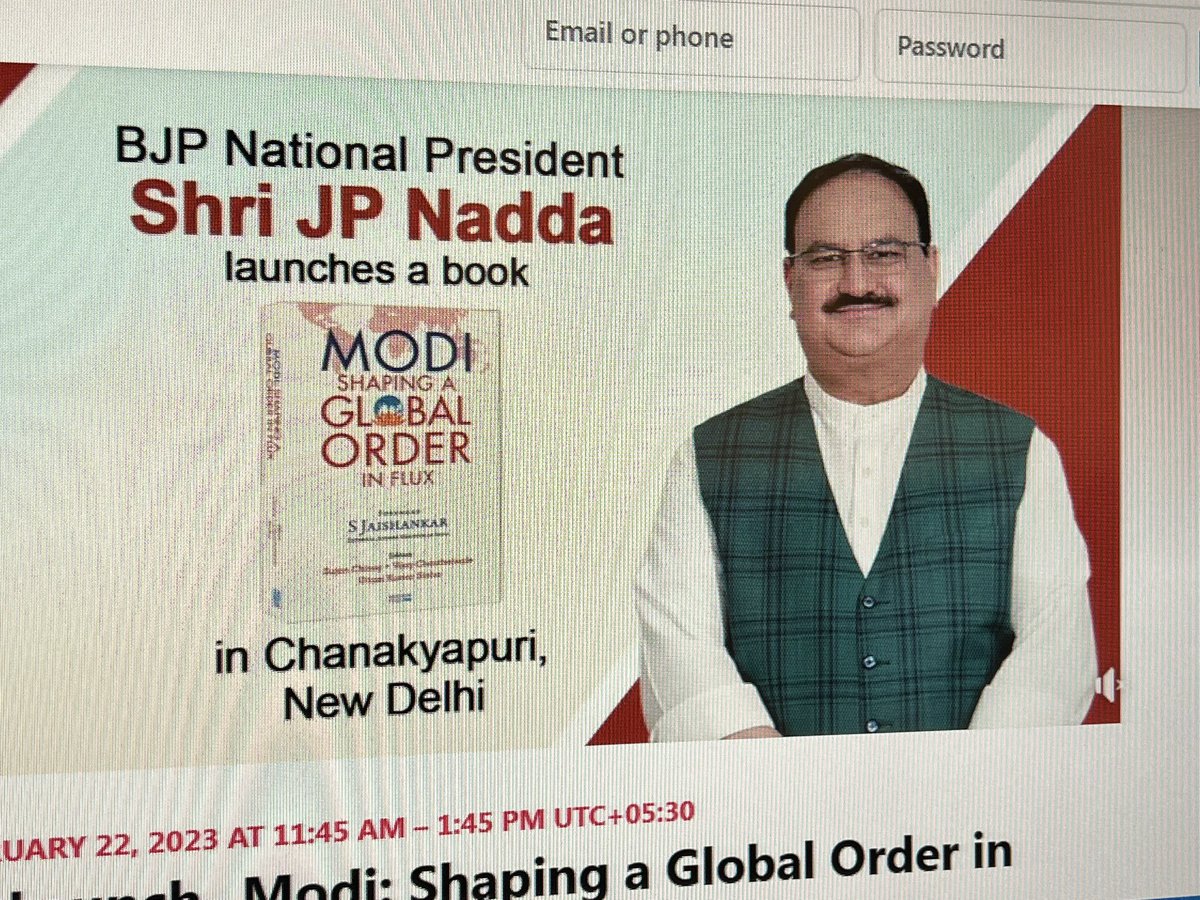 Privileged to contribute a chapter on our unique #India - #Israel bilateral journey in the “Modi:Shaping a Global Order in Flux” book. Happy to watch the launch ceremony.Congrats to <a href="/DrSJaishankar/">Dr. S. Jaishankar</a> on the introduction,the editors &amp; to <a href="/wisdomtree/">wisdom tree</a> <a href="/vijai63/">Dr Vijay Chauthaiwale</a> <a href="/JPNadda/">Jagat Prakash Nadda</a> <a href="/BJP4India/">BJP</a>