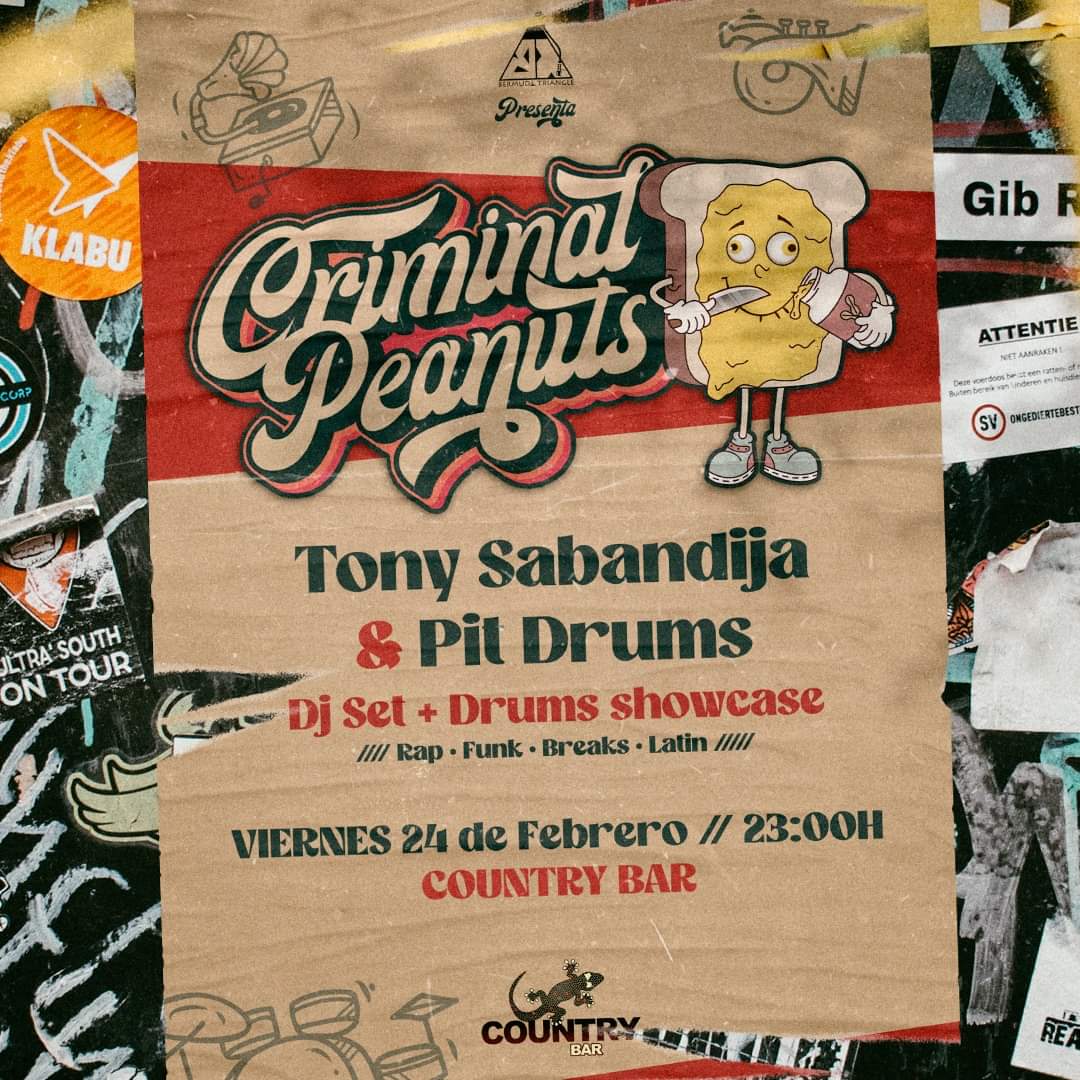 Este viernes hay jarana en Salamanca // Criminal Peanuts en el Country Bar.