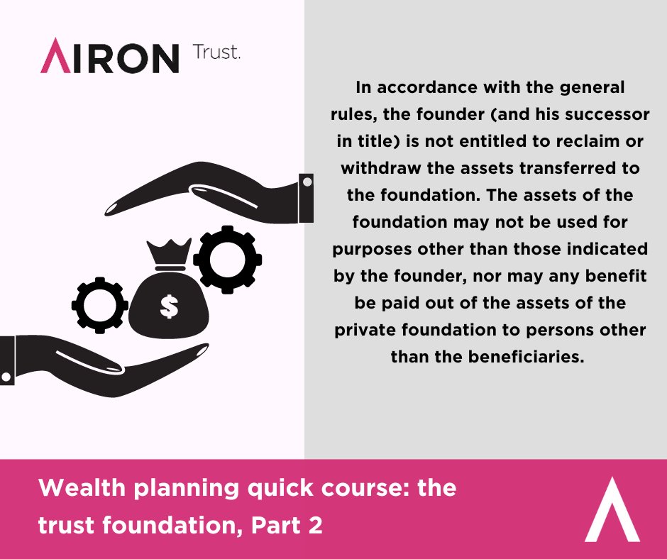 AironTrust's tweet image. #wealthplanning #quickcourse #foundation #trust #airon

💷 Wealth planning quick course: the trust foundation, Part 2

⬇️ For further information, click on the link below:
odoo.airon.hu/r/sL9