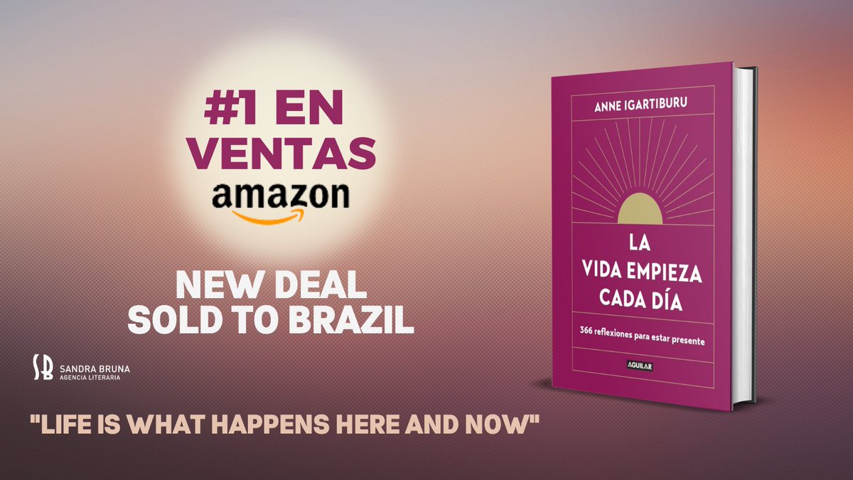 We’re here to brighten your day with yet another update from Anne Igartiburu’s LA VIDA EMPIEZA CADA DÍA! ✨ SOLD TO BRAZIL ✨ #newdeal #literaryagency #goodbooks