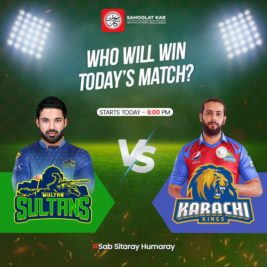 sahoolatkar's tweet photo. It's Multan Sultan VS Karachi Kings 😍
Guess who will win today's match? 🤔
.
.
.
.
#sahoolatkar #QuettaGladiators #LahoreQalandars #helpingotherssucceed #Matchday https://t.co/QIhYd19XZv