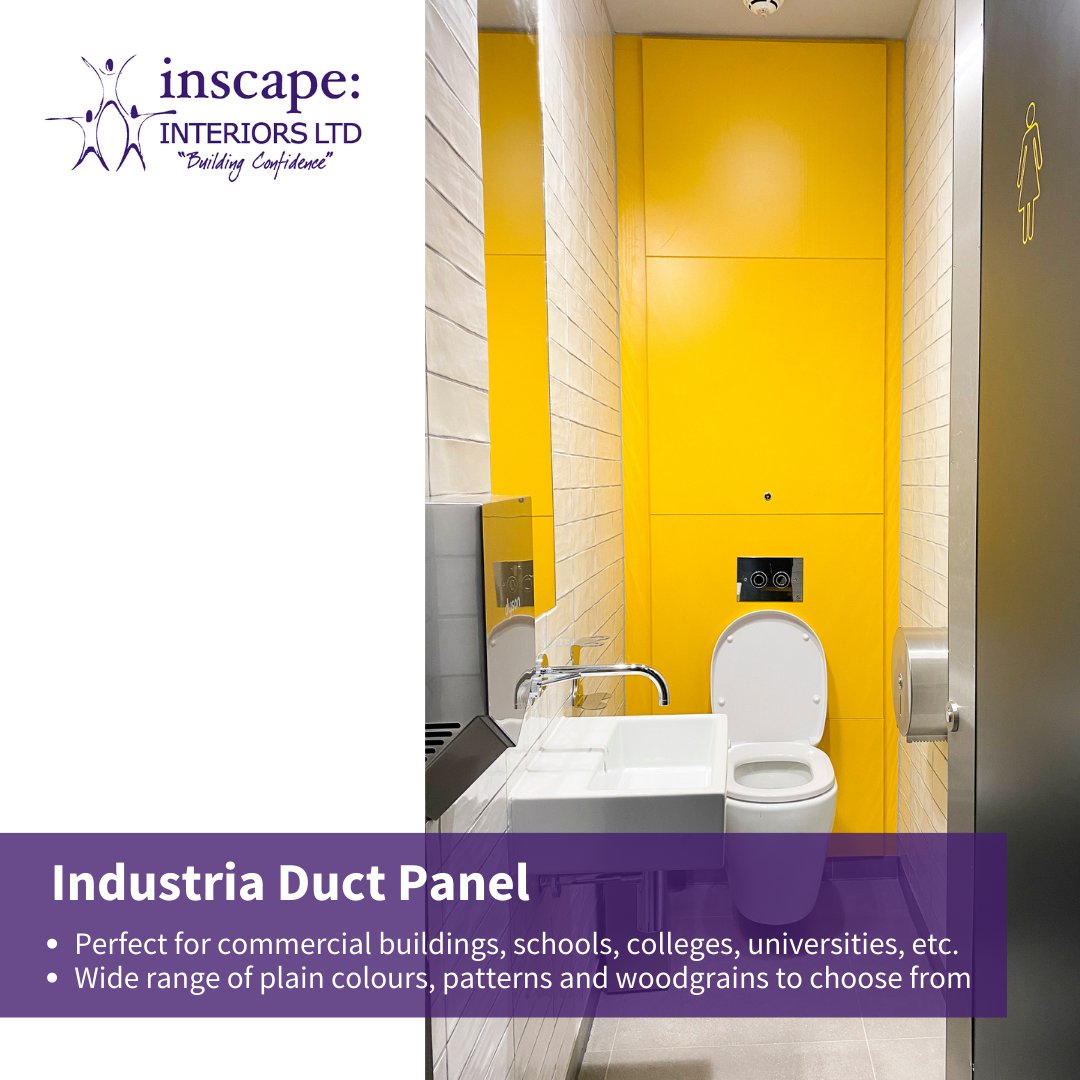Inscapeintltd's tweet photo. Our Industria Duct Panel. Learn more by visiting our website - https://t.co/9ZgNm7RiuG

Perfect for commercial buildings, schools, colleges, universities and back-of-house applications.
Wide range of plain colours, patterns and woodgrains to choose from.
-
-
#inscapeinteriors https://t.co/rNwgcmTfJC