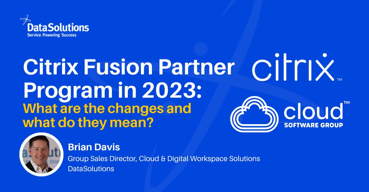 climbcs_ie's tweet image. What does the new @citrix #FusionPartnerProgram look like?🤔 @iam_briandavis Group Sales Director for Cloud &amp;amp; Digital Workspace Solutions, has outlined the major changes to #Citrix’s partner program ➡️ bit.ly/3YEVJUX #cloudsoftwaregroup #citrixpartners