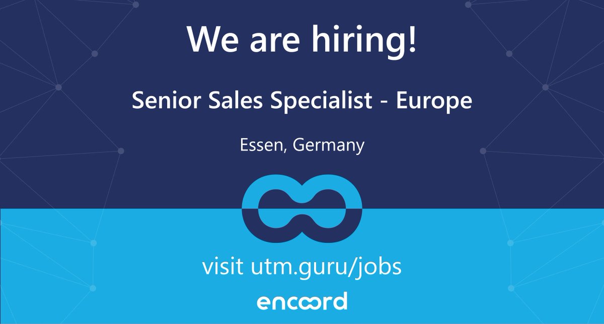 encoord is looking for an experienced sales professional in our Essen, Germany office to lead the development and execution of the European sales strategy.  See more details on the position: utm.guru/jobs

#hiring #energyjobs #greenjobs #encoord #SAInt #work…