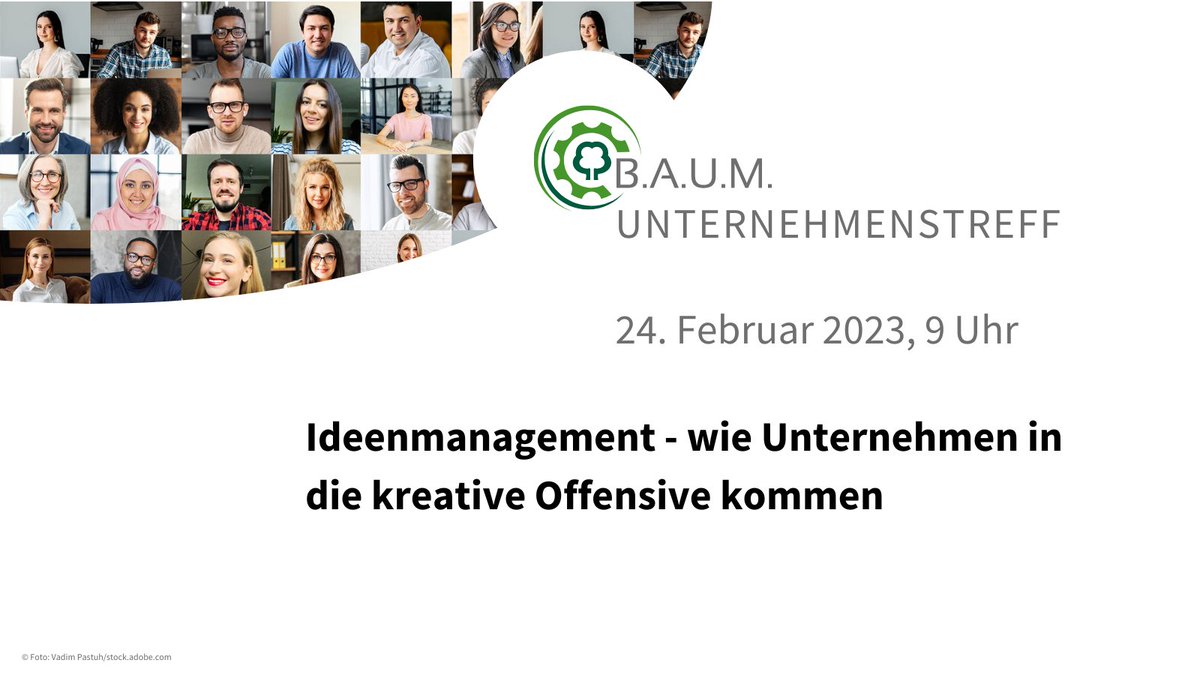 Freitag ab 9 Uhr geht es im #UnternehmenstreffNachhaltigkeit darum, wie Nachhaltigkeits- &amp; Ideenmanagement zusammenpassen. Wir freuen uns auf dieses hochspannende Thema! Anmeldung: ow.ly/HZLX50MU5xw

<a href="/Roland_Rausch/">Roland Rausch</a>
@z_idm 
<a href="/thegeagroup/">GEA Group</a> 
@k_plus_s_de 
@zwick_yvonne 
|sw
