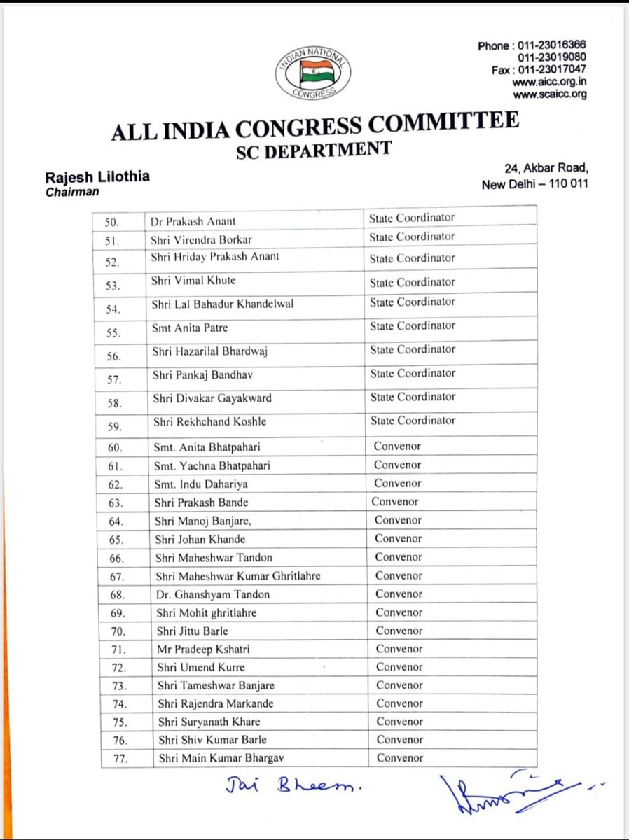 prkashanant96's tweet photo. CGPCC #SCdepartment में #stateCo_Ordinator के पद में नियुक्त करने पर श्री @RahulGandhiजी,राष्ट्रीय अध्यक्ष श्री @khargeजी, श्री @RajeshLilothiaजी, मुख्यमंत्री श्री @bhupeshbaghelजी,प्रदेश प्रभारी @kumari_selja जी,प्रदेश अध्यक्ष श्री @MohanMarkamPCC जी,आप सभी का आभार 
#JaiBhim https://t.co/0HpackGe1S