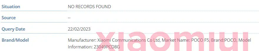 tsaikumar1989's tweet photo. POCO F5 appears on IMEI Database.
model number: 23049PCD8G
Code Name: Marble
Android 13
MIUI 14
SM 7475 SoC
67W fast charging
#RedmiNote12Turbo will be rebranded as #PocoF5 5G globally and India.
#RedmiNote12TSeries
#Poco @Himanshu_POCO
@IamAyan_Sarkar https://t.co/jUTTpUT2Xd