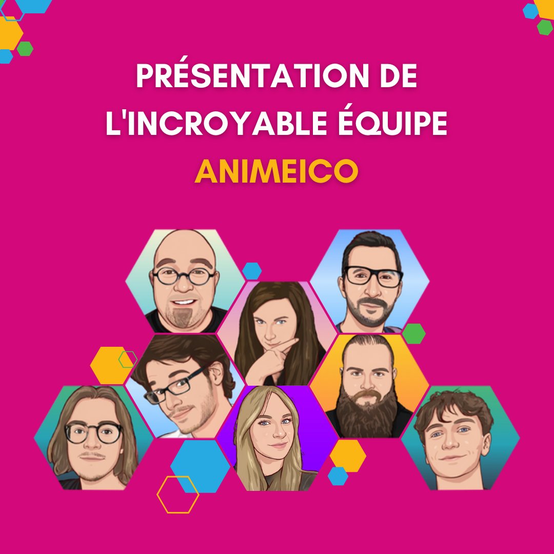 Animeico_off's tweet photo. 🤩 Découvrez la Team Animeicó, en images et en couleurs ! Toute histoire démarre par l'humain. Alors, qui se cache derrière cette start-up ?

#animeico #team #équipe #histoire https://t.co/1qQPzwJZWe
