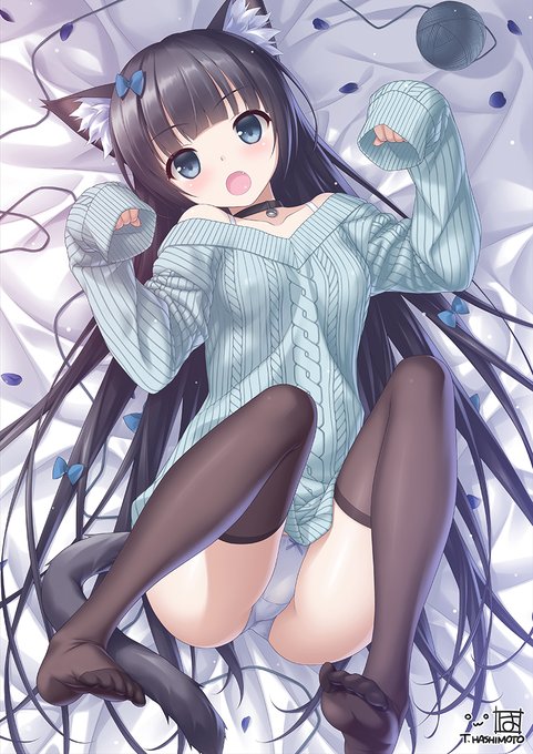 過去絵ですがにゃにゃにゃ
#猫の日 