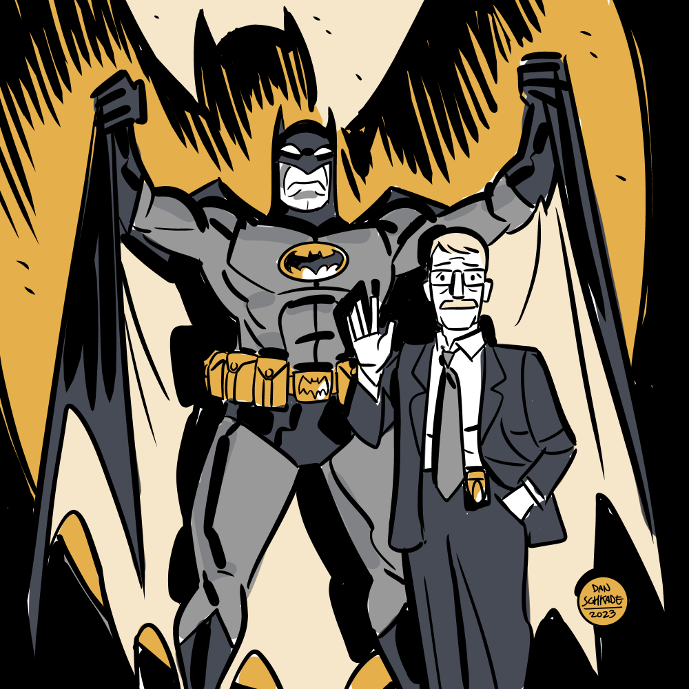 「One of my favorite quirks of the Batman 」|Dan Schkadeのイラスト