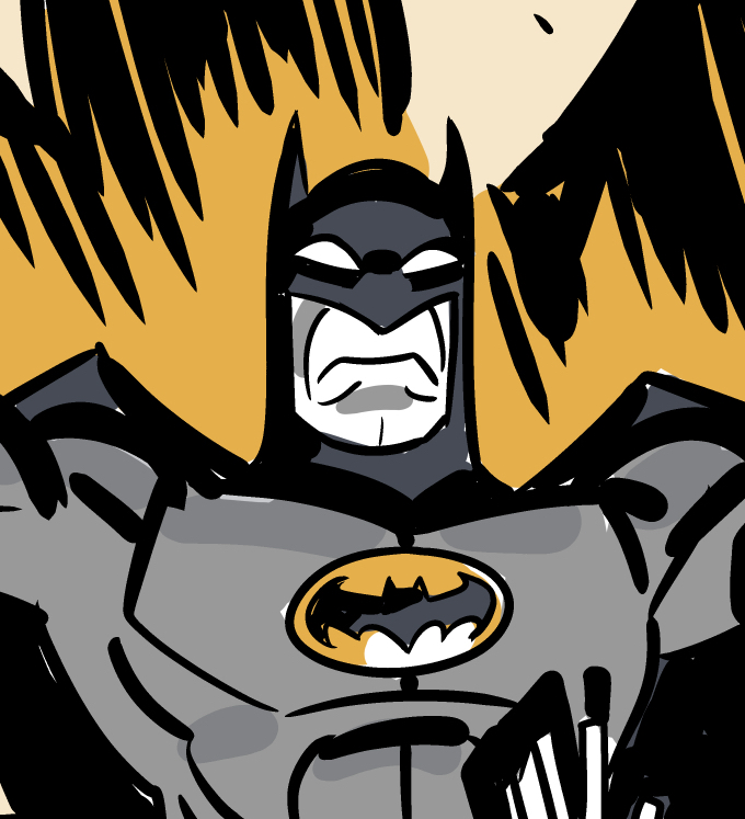 「One of my favorite quirks of the Batman 」|Dan Schkadeのイラスト