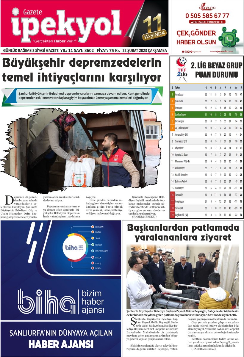 gazeteipekyol's tweet image. 📌ONARILACAKLAR
URFA #MERKEZDE 21 OKULDA #HASAR #TESPİT EDİLDİ
📌#HATAY'DAKİ #DEPREMLER URFALILARI SOKAĞA DÖKTÜ
📌DEPREM BÖLGESİNDE YAPILACAK #KONUT SAYILARI BELLİ OLDU
📌URFA'DA DEPREM SONRASI KURULAN #ÇADIR #SAYISI