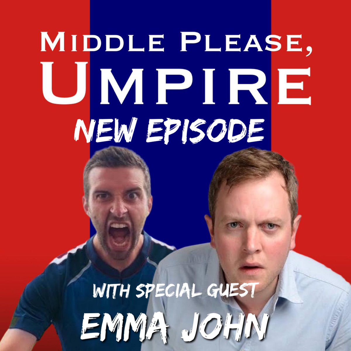 MiddlePlease's tweet photo. 🎙️New episode x Emma John

A bumper episode this week as author and cricket writer @em_john joins us. There’s the ‘occasional’ mention of Mike Atherton before Woody springs a great surprise with the help of Sky’s @Benedict_B 

👂Listen on all podcast platforms 

#englandcricket https://t.co/CcHli8OFd7
