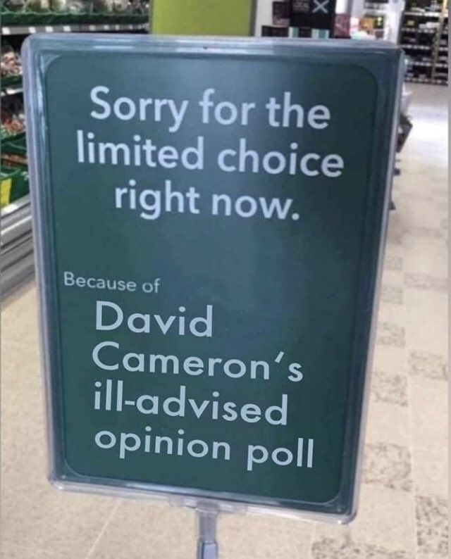 For balance one must look at Brexit objectively. Ok we have food shortages, disastrous business &amp; export problems, a drop in standards for working people and are losing vast sums every week that would help the country. But on the plus side, no Ive got nothing #BrexitFoodShortages
