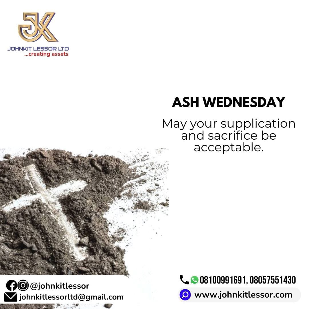 JohnkitLessor's tweet photo. We are dust, and to dust we shall return

#lent #lease #leasecars #catholics #leasecommercial #leasingmarkt #christain #lagos #equipment #leasevehicles #carleasing https://t.co/Oq9CqD6yKZ