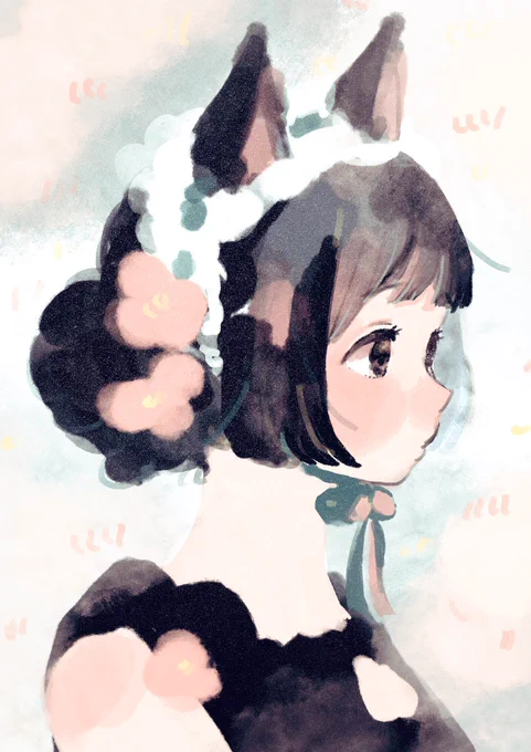 絵チャで描いたやつあわせても4枚しかなかった猫耳

#猫の日 