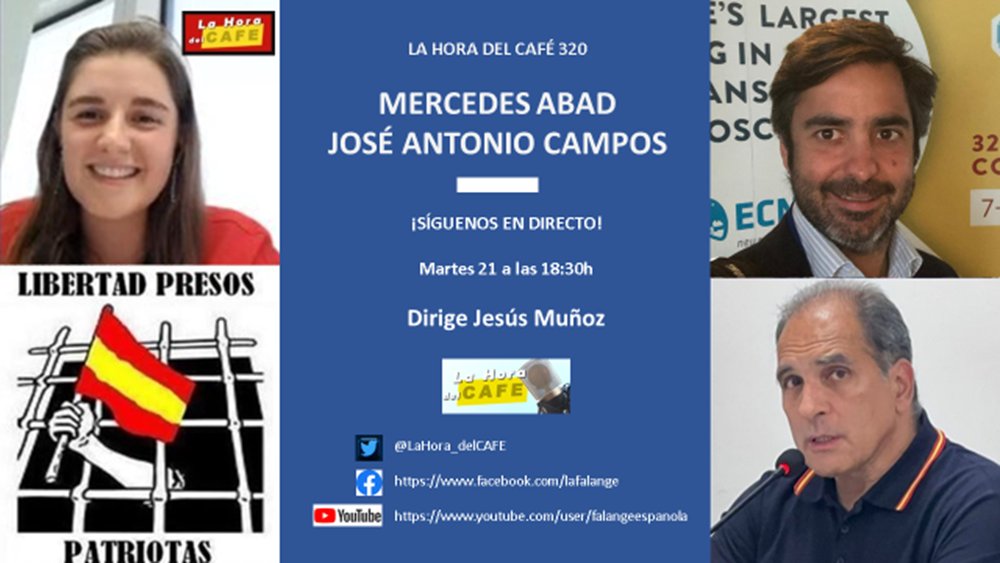 Programa @LaHora_delCAFE n°320 en Ivoox

🎙️ivoox.com/lhdc-320-12807…

Un placer debatir con:
➡️Mercedes Abad @mercedesacendan
➡️José Antonio Campos (Psiquiatra)

Sobre:
👉Aprobadas la #LeyTrans y la #LeydelAborto
👉Proyecto de #IngenieríaSocial
👉Leyes y sanciones contra #Falange