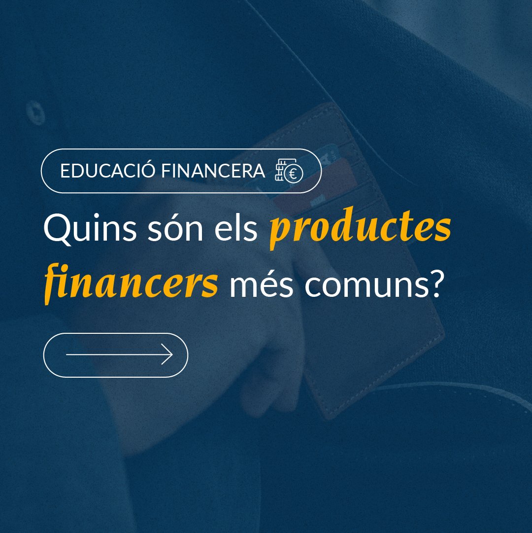 CaixaEnginyers's tweet photo. Els #dipòsits, les #targetes, els #préstecs o els fons d’#inversió són alguns dels productes financers més comuns.💳
T'expliquem per què són essencials per administrar, #estalviar i invertir els nostres diners.
👉https://t.co/8dul2roJyp
#educaciófinancera https://t.co/TwS3qfjyEn