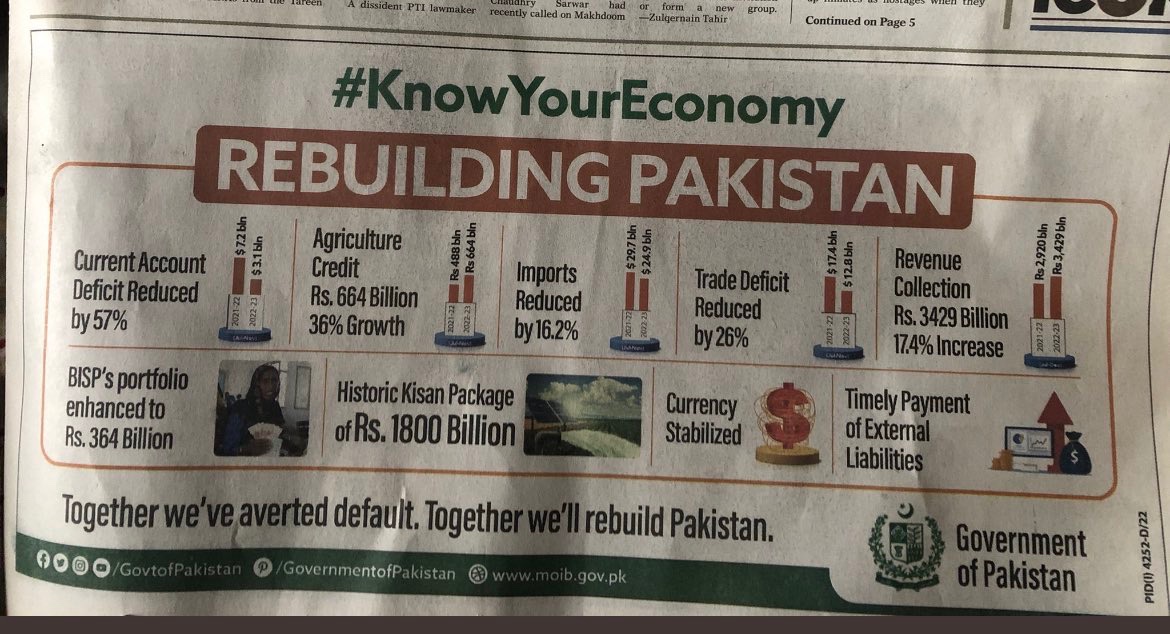 Does anyone know how Fahd Hussain’s  #KnowYourEconomy campaign is going? 

It seems it didn’t convince Khwaja Asif?