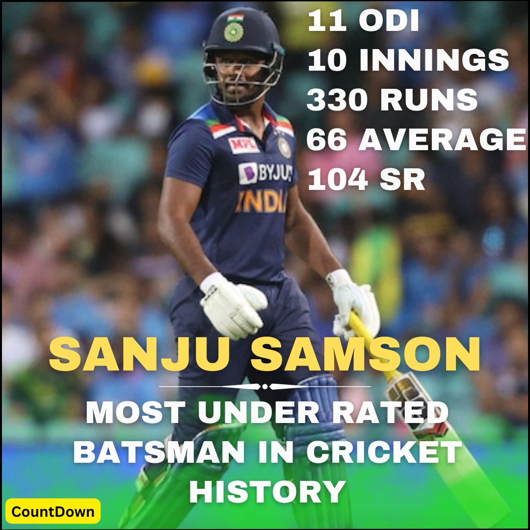 CountDown on Twitter "Most Underrated Player in Indian Cricket..🤔 Do