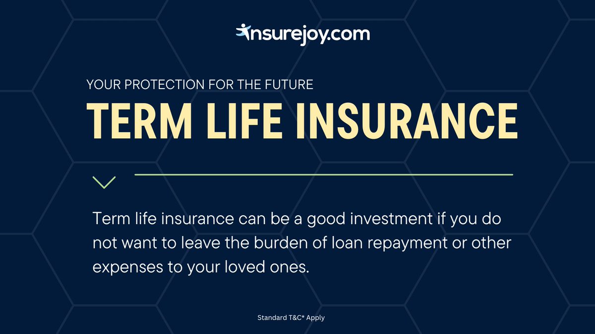 Term Life Insurance: Your Protection For The Future
Save Tax Under Section 80C
High Sum Assured
Affordable Premium
Compare Quotes From Up to 20+ Companies

Compare &amp; Buy: insurejoy.com/term-insurance
.
.
#insurance #terminsurance #termlifeinsurance #lifeinsurance #insurejoy