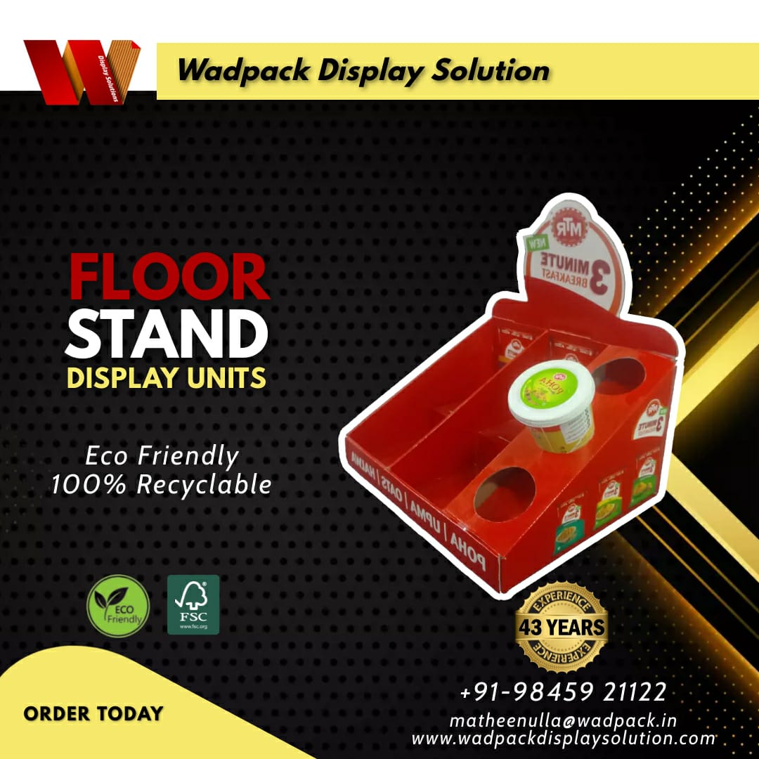 wadpackdisplay's tweet photo. "Floor stand display units showcase products with style and durability, perfect for retail environments and effective marketing campaigns."

#floorstanddisplays #retaildisplays #marketingtools
#productdisplays #freestandingdisplays #branding
#visualmerchandising #pointofpurchase https://t.co/7u3KxSfeSp