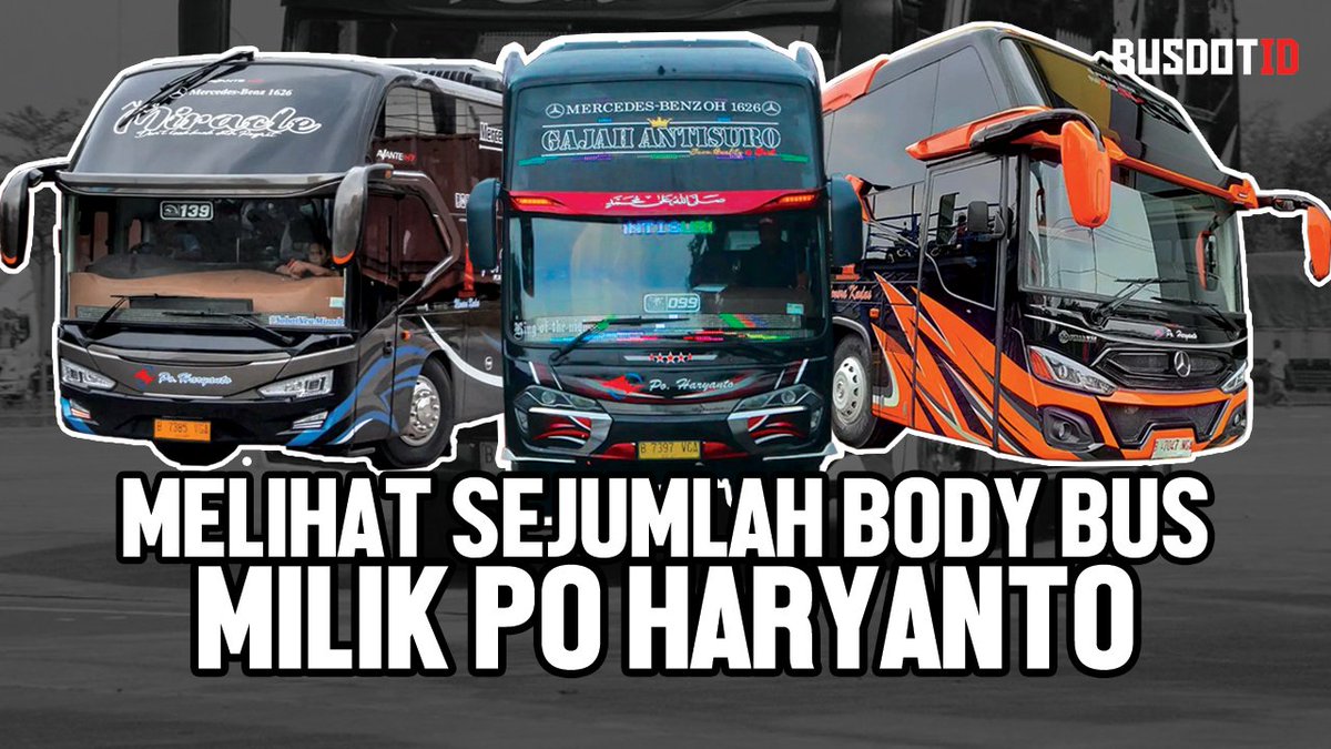 busdotid's tweet photo. 8 Model Body Bus Yang Digunakan Oleh PO Haryanto. Untuk Selengkapnya Klik Link YouTube Dibawah 👇.
Link YouTube: https://t.co/9OoLtgrM0a
#digitalototransport #busdotid #sahabatbusindonesia #bus #buses #busmania #busindonesia #terminalbus #transportasi #transportasiumum https://t.co/THid8Inbxa