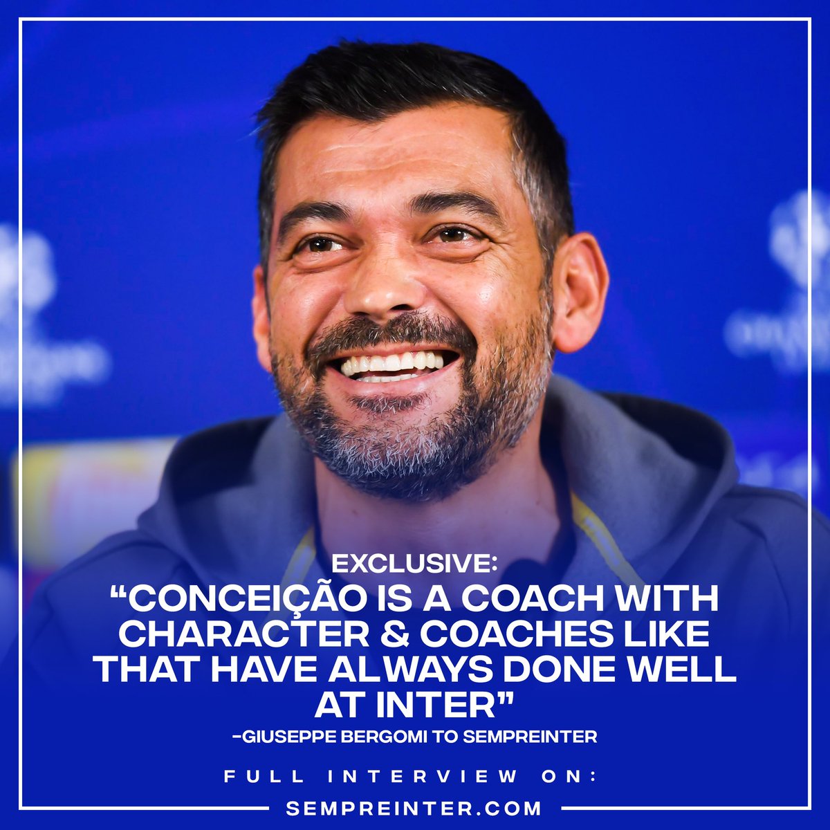 SempreIntercom's tweet photo. 🚨 EXCLUSIVE 🚨

🗣️ @Inter_en Legend Beppe #Bergomi: “@FCPorto’s #Conceicao A Coach With Character &amp; These Coaches Always Do Well At Inter”

Ps. Tomorrow: 2nd part of interview with Bergomi on everything from Skriniar to Suning 🔥

#UCL #InterPorto 

👀👇
https://t.co/DpZ455reLI https://t.co/BUUCiV0SqS