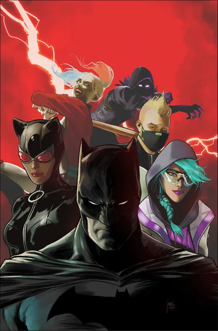 When I did those Batman/Fortnite Zero Point covers! So cool.   #DCComics #EpicGames #Fortnite #Batman 