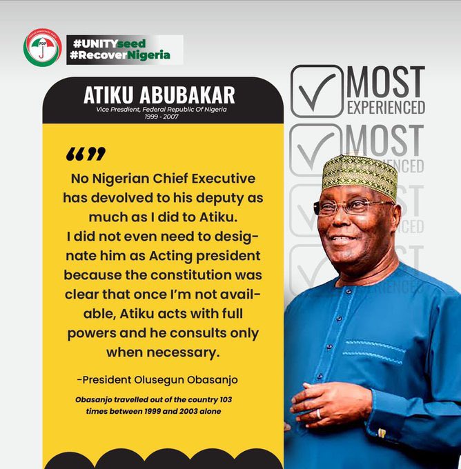 'Demola Olarewaju on Twitter: "RT @pjadeniji: Atiku was vice President