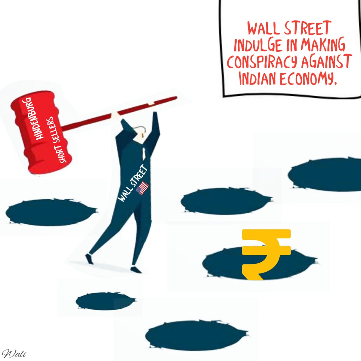ImmSuman's tweet photo. Short sellers like Hindenburg attack Indian companies to supress the Indian economy. There may be other companies that may be targeted by them or their cooperatives. #WallStreetLootsIndia https://t.co/xyqT4zb7Nd