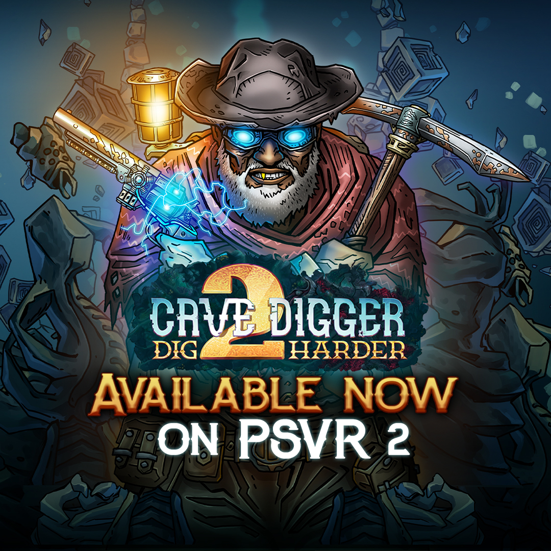 ⛏Today #CaveDigger2 releases on #PSVR2!

⛏More immersion with PSVR2-only features: adaptive triggers, advanced controller &amp; headset haptics. Also, better graphics!

Explore the mines alone or with friends and find all the different endings! 👇
bit.ly/3kh5QQI

#PS5 #VR