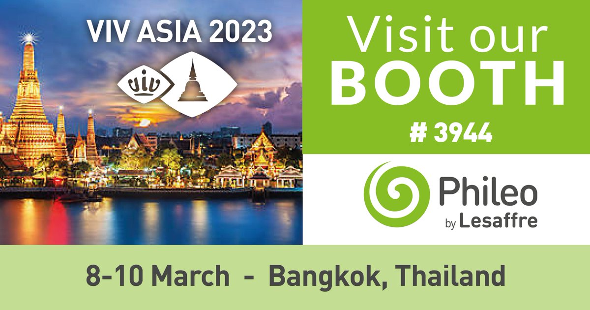 📢Phileo participates in VIV Asia 2023 in Bangkok, Thailand! Meet Phileo experts at booth #3944 on 8-10 March.
#vivasia #livestock #poultry #aquaculture
