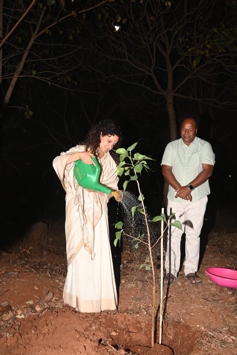 I’ve accepted #HaraHaiTohBharaHai #GreenindiaChallenge 
And planted three saplings today morning in Hydrabad …