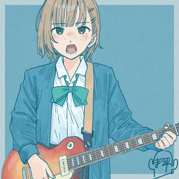 「髪飾り ギターピック」のTwitter画像/イラスト(新着)