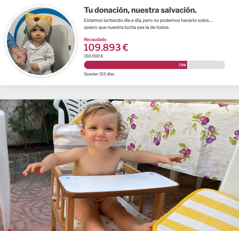 criscancer's tweet image. 👏👏👏 El reto de la mamá de Manuel, el bebé con cáncer rabdoide, está a punto de alcanzar los 105.000€!!!

¡Gracias a todos y todas por apoyar la investigación para #GanarAlCáncer! 

ganaralcancer.org/retos/?id=Tu-d…

#CambiaLaHistoriaDelCáncer #TodosSomosManuel